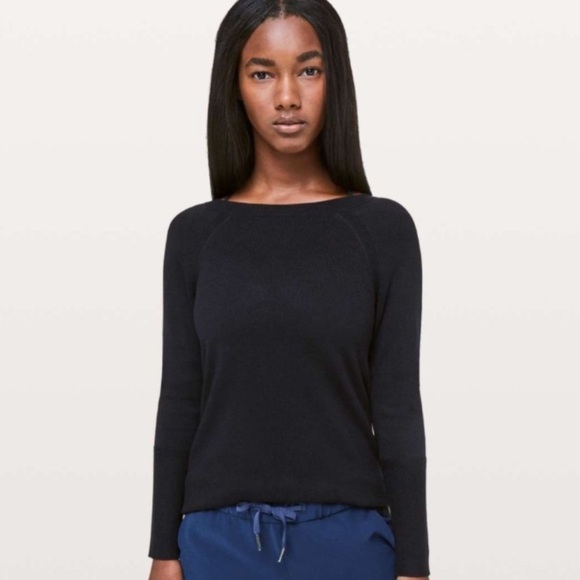 Lululemon Cashlu Unity Drop Back Sweater EUC - Picture 2 of 14